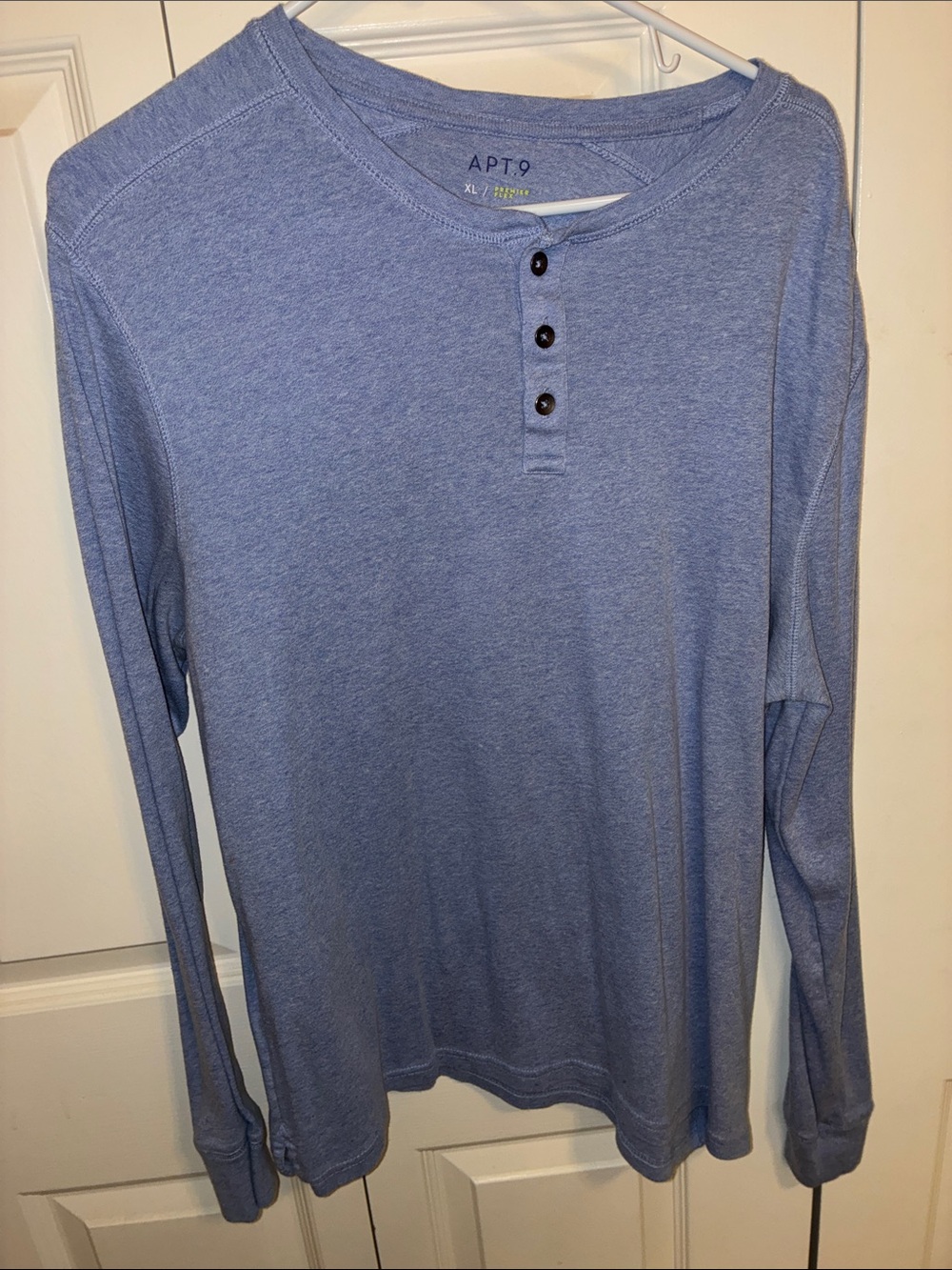 Apt. 9 Heather Sky Blue Long-Sleeve Henley